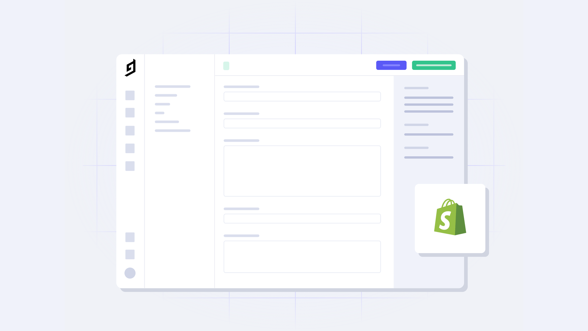 A representation of Hygraph and Shopify Integration