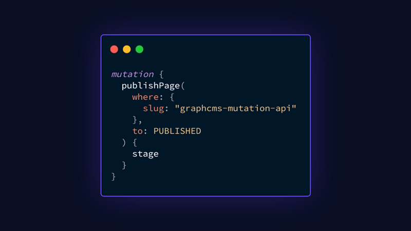 GraphQL Mutations with GraphCMS