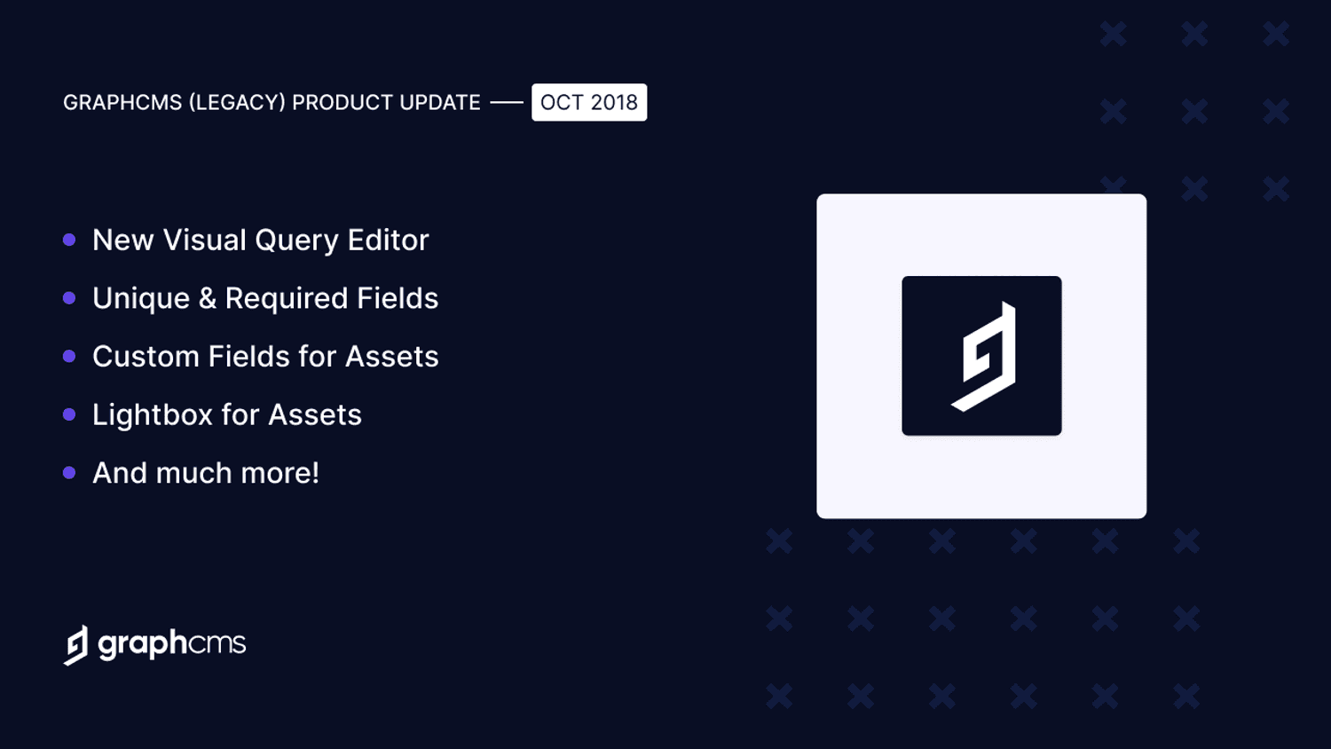 GraphCMS Product Release - October 2018
