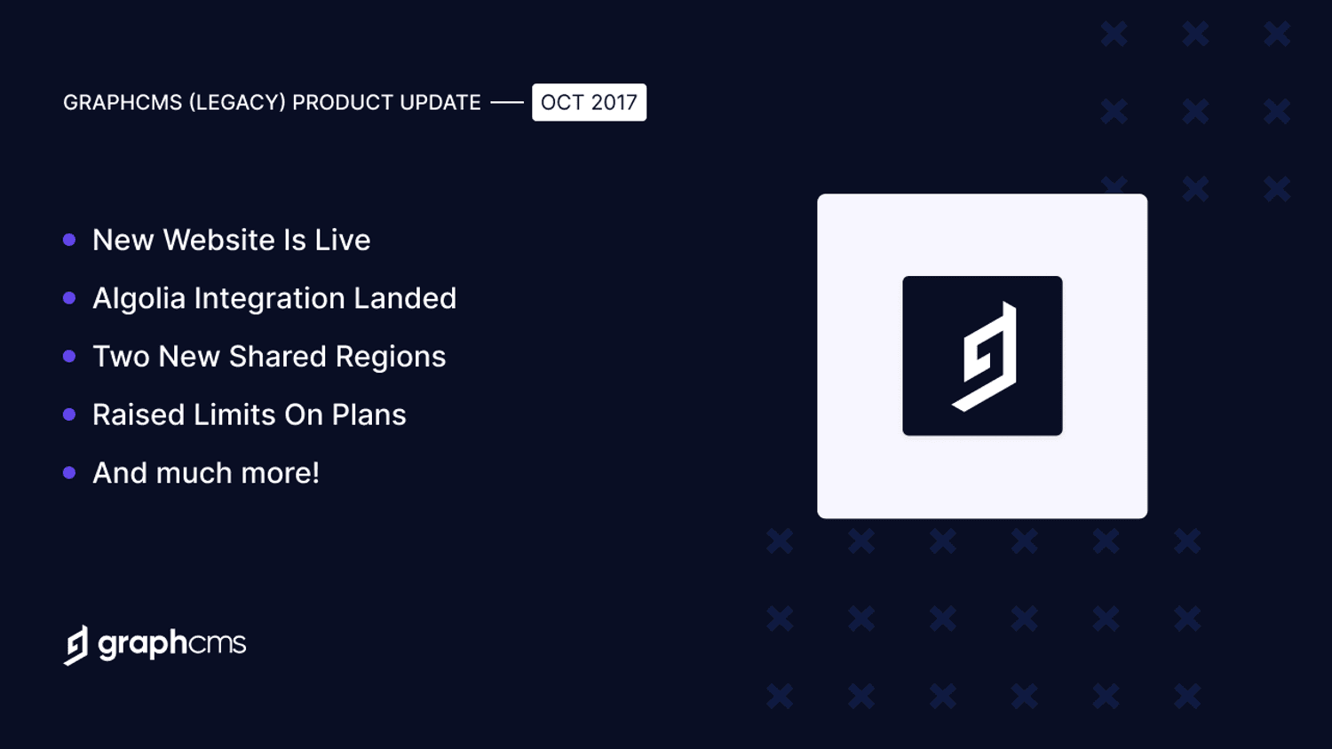 GraphCMS Product Release - October 2017