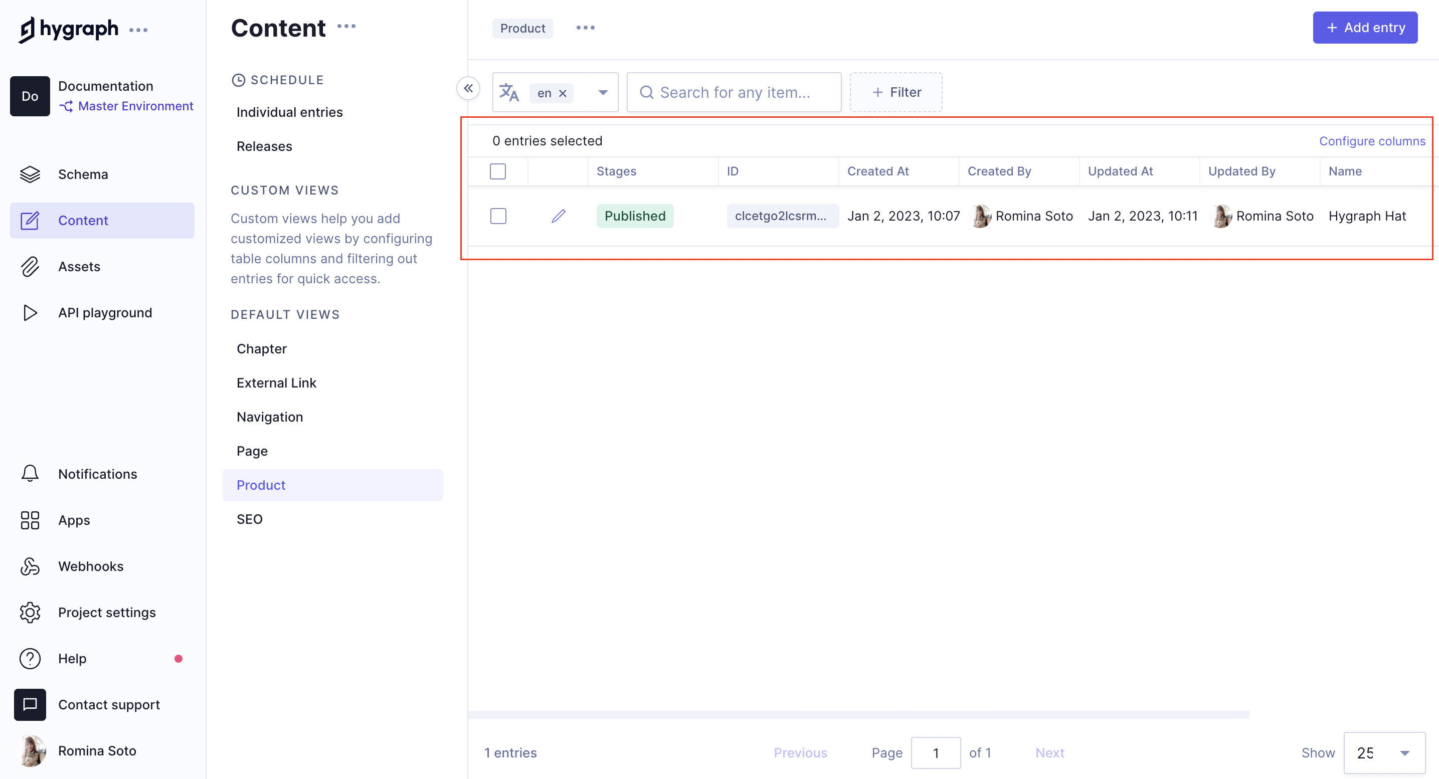 Hygraph Content Editor